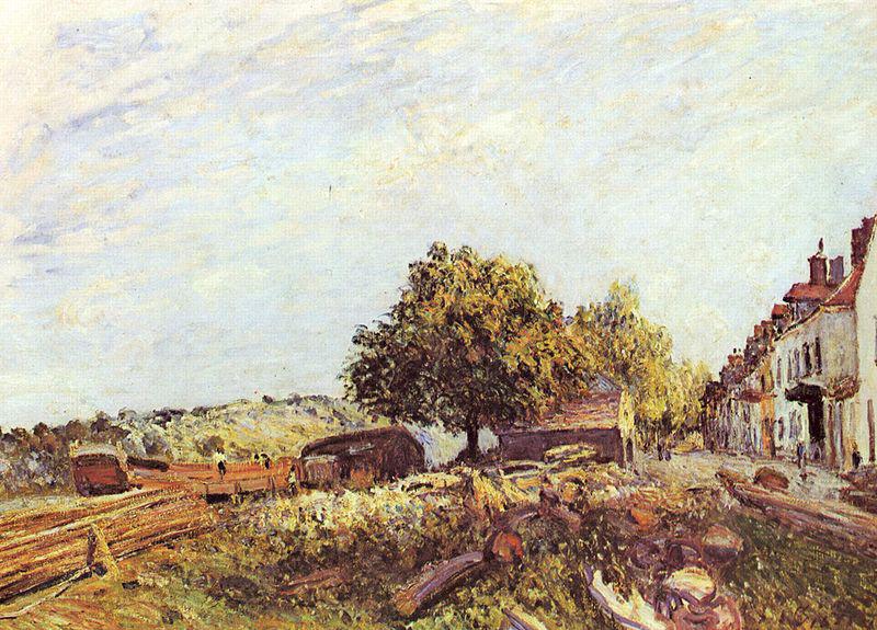 Alfred Sisley Saint-Mammes am Morgen China oil painting art